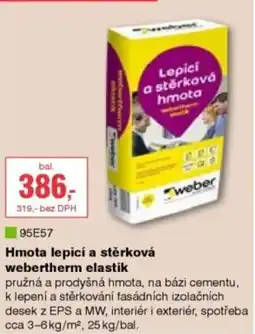 DEK Hmota lepicí a stěrková webertherm elastik nabídka