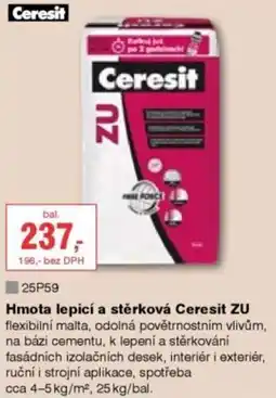 DEK Hmota lepicí a stěrková Ceresit ZU nabídka