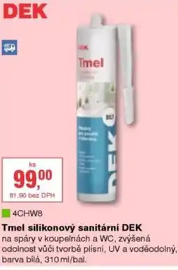 DEK Tmel silikonový sanitární DEK nabídka