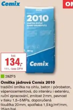 DEK Omítka jádrová Cemix 2010 nabídka