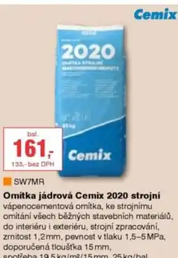 DEK Omítka jádrová Cemix 2020 strojní nabídka