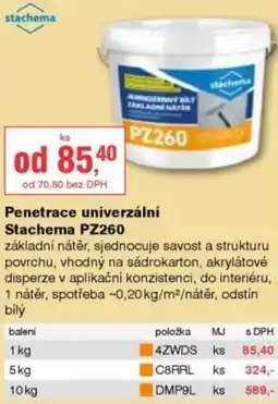 DEK Penetrace univerzální Stachema PZ260 nabídka