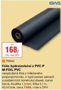 DEK Fólie hydroizolační z PVC-P M-FOIL PVC nabídka