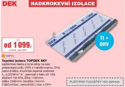 DEK Tepelná izolace TOPDEK SKY nabídka