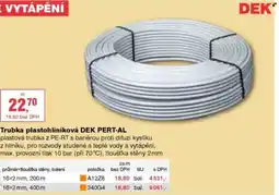 DEK Trubka plastohliníková DEK PERT-AL nabídka