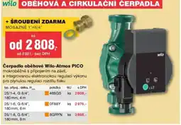 DEK Čerpadlo oběhové Wilo-Atmos PICO nabídka