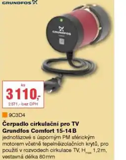 DEK Čerpadlo cirkulační pro TV Grundfos Comfort 15-14B nabídka