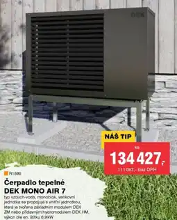 DEK Čerpadlo tepelné DEK MONO AIR 7 nabídka