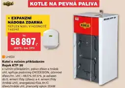 DEK Kotel s ručním přikládáním Rojek KTP 20 nabídka