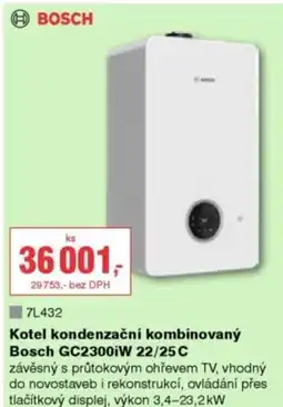 DEK Kotel kondenzační kombinovaný Bosch GC2300iW 22/25C nabídka