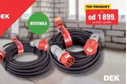 DEK Kabel prodlužovací 3fázový spojka DEK nabídka