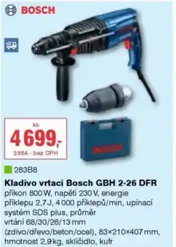DEK Kladivo vrtací Bosch GBH 2-26 DFR nabídka