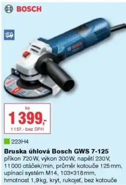 DEK Bruska úhlová Bosch GWS 7-125 nabídka