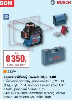 DEK Laser křížový Bosch GLL 3-80 3 nabídka