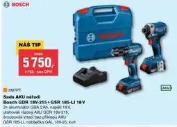 DEK Sada AKU nářadí Bosch GDR 18V-215+ GSR 185-LI 18V nabídka