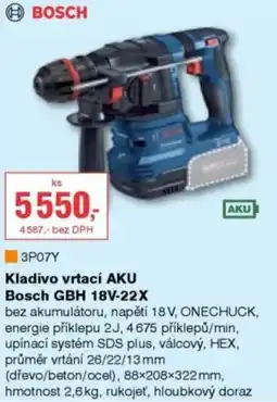 DEK Kladivo vrtací AKU Bosch GBH 18V-22X nabídka