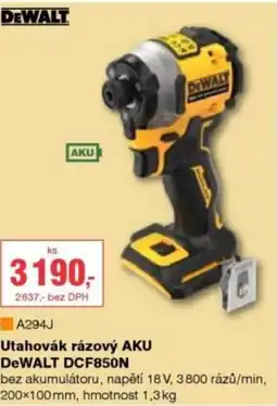 DEK Utahovák rázový AKU DeWALT DCF850N nabídka