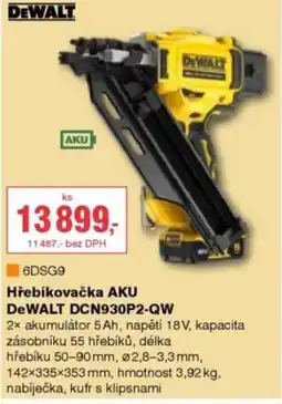 DEK Hřebíkovačka AKU DeWALT DCN930P2-QW nabídka
