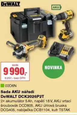 DEK Sada AKU nářadí DeWALT DCK2026P2T nabídka