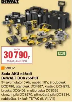 DEK Sada AKU nářadí DeWALT DCK755P3T nabídka