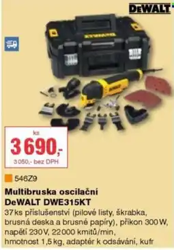 DEK Multibruska oscilační DeWALT DWE315KT nabídka