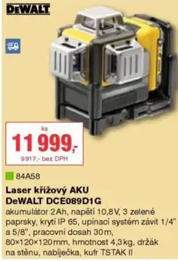DEK Laser křížový AKU DeWALT DCE089D1G nabídka