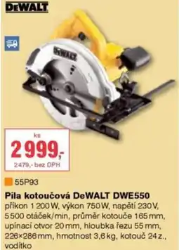 DEK Pila kotoučová DeWALT DWE550 nabídka