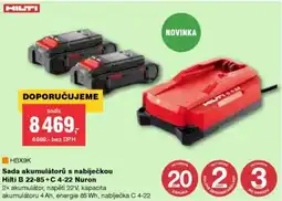 DEK Sada akumulátorů s nabíječkou Hilti B 22-85+C 4-22 Nuron nabídka