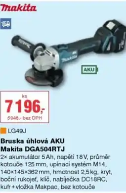 DEK Bruska úhlová AKU Makita DGA504RTJ nabídka