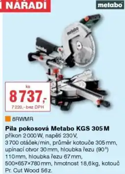 DEK Pila pokosová Metabo KGS 305M nabídka