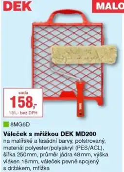 DEK Váleček s mřížkou DEK MD200 nabídka
