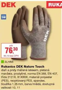 DEK Rukavice DEK Nature Touch nabídka