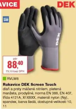 DEK Rukavice DEK Screen Touch nabídka
