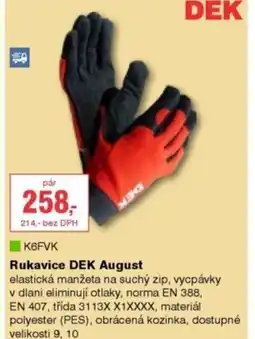 DEK Rukavice DEK August nabídka