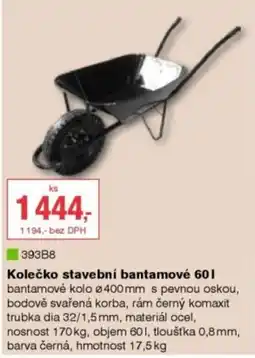 DEK Kolečko stavební bantamové 60L nabídka