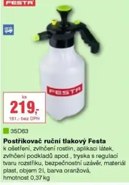 DEK Postřikovač ruční tlakový Festa nabídka