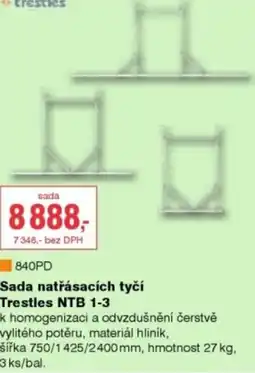 DEK Sada natřásacích tyčí Trestles NTB 1-3 nabídka