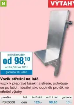 DEK Vozík střešní na latě nabídka