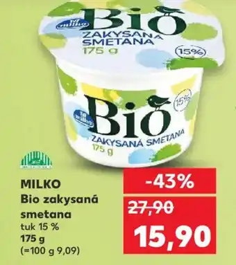 MILKO Bio zakysaná smetana tuk 15%