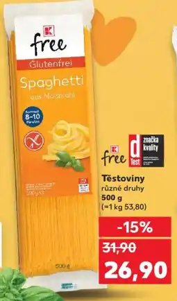 Kaufland Těstoviny nabídka