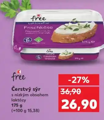 Kaufland Čerstvý sýr s nízkým obsahem laktózy nabídka
