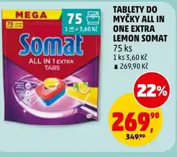 Penny Market Tablety do myčky all in one extra lemon somat nabídka