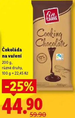 Lidl Čokoláda na vaření nabídka