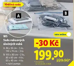 Lidl W5 Sada vakuových úložných vaků nabídka