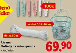 Lidl Livarno Potřeby na sušení prádla nabídka
