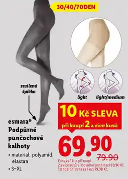 Lidl Esmara Podpůrné punčochové kalhoty nabídka