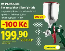 Lidl PARKSIDE Pneumatická stříkací pistole nabídka