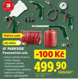 Lidl PARKSIDE® Pneumatická sada nabídka