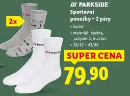 Lidl PARKSIDE Sportovní ponožky - 2 páry nabídka