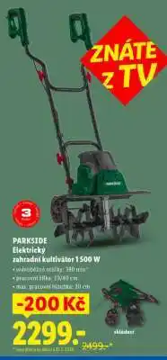 Lidl PARKSIDE Elektrický zahradní kultivátor 1 500 W nabídka